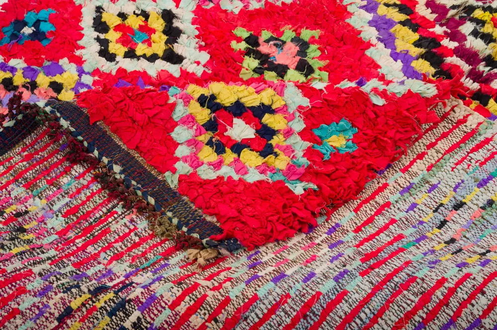 Marokkaanse Berber tapijt Boucherouite 320 x 130 cm