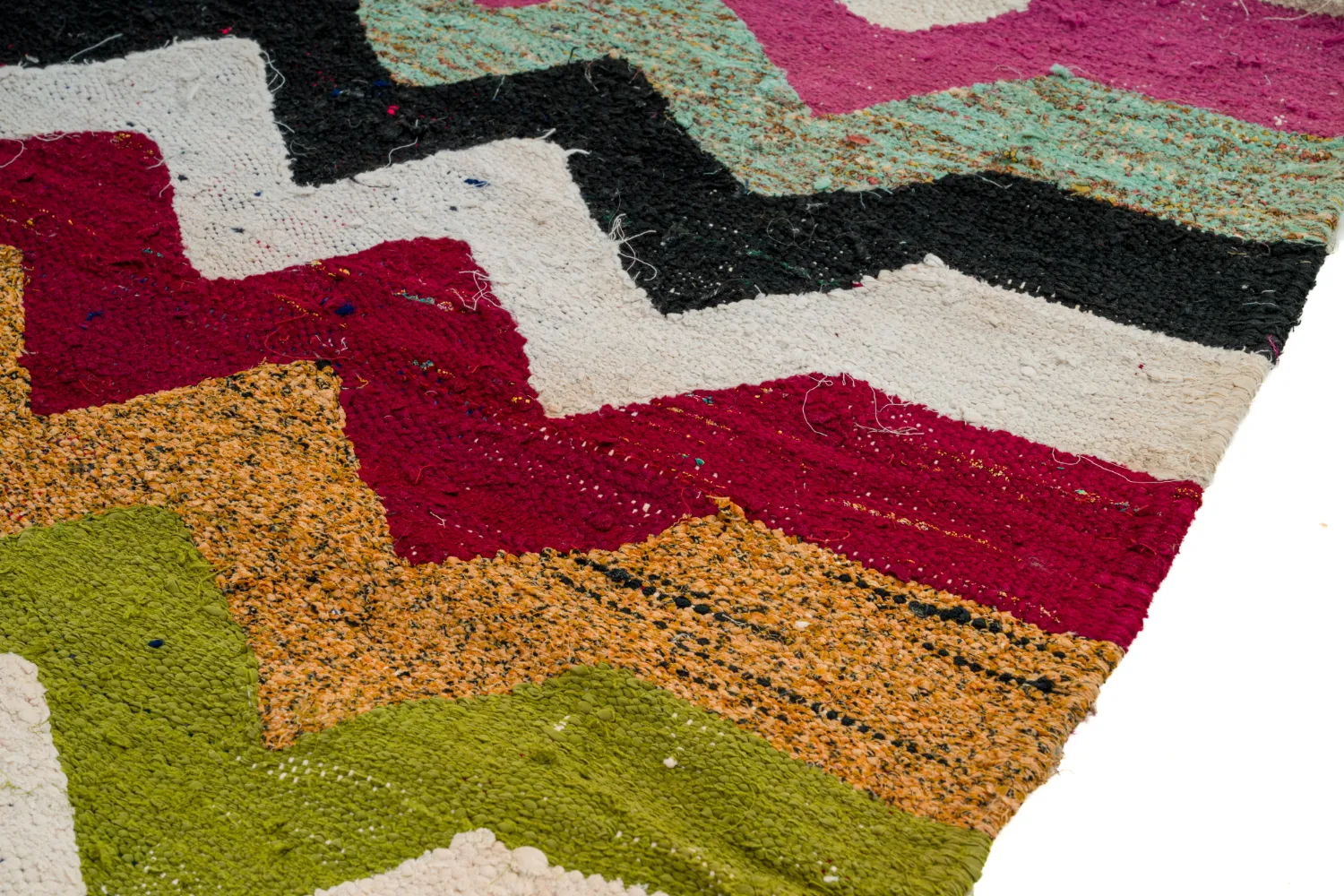 Marokkaanse Berber tapijt Boucherouite 120 x 235 cm