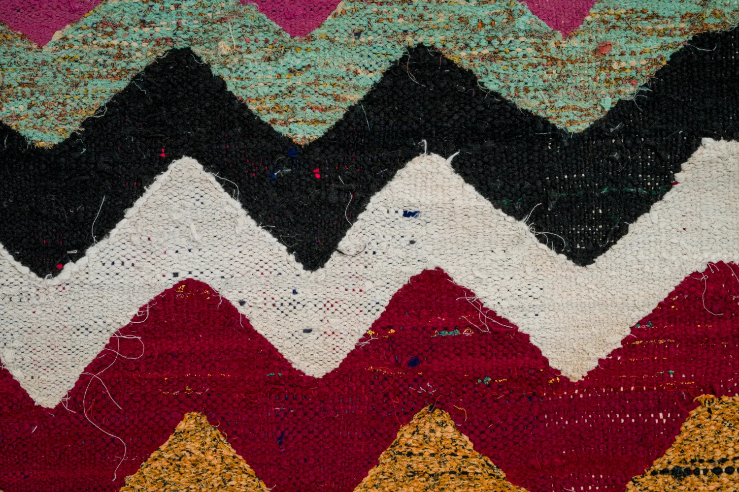 Marokkaanse Berber tapijt Boucherouite 120 x 235 cm