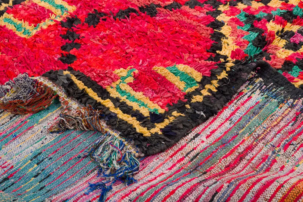 Marokkaanse Berber tapijt Boucherouite 340 x 165 cm