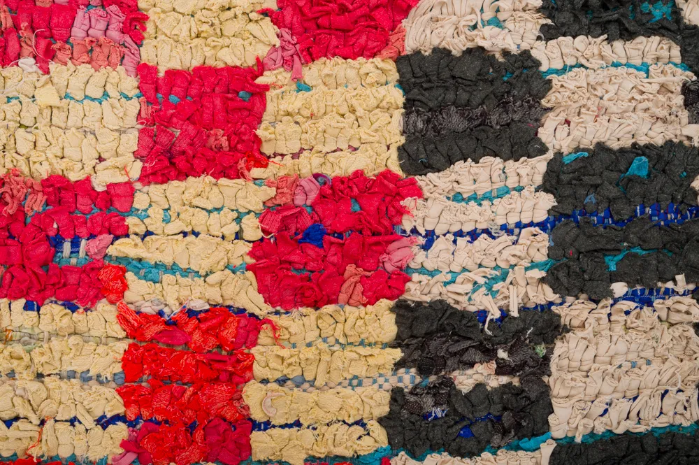 Marokkaanse Berber tapijt Boucherouite 360 x 125 cm