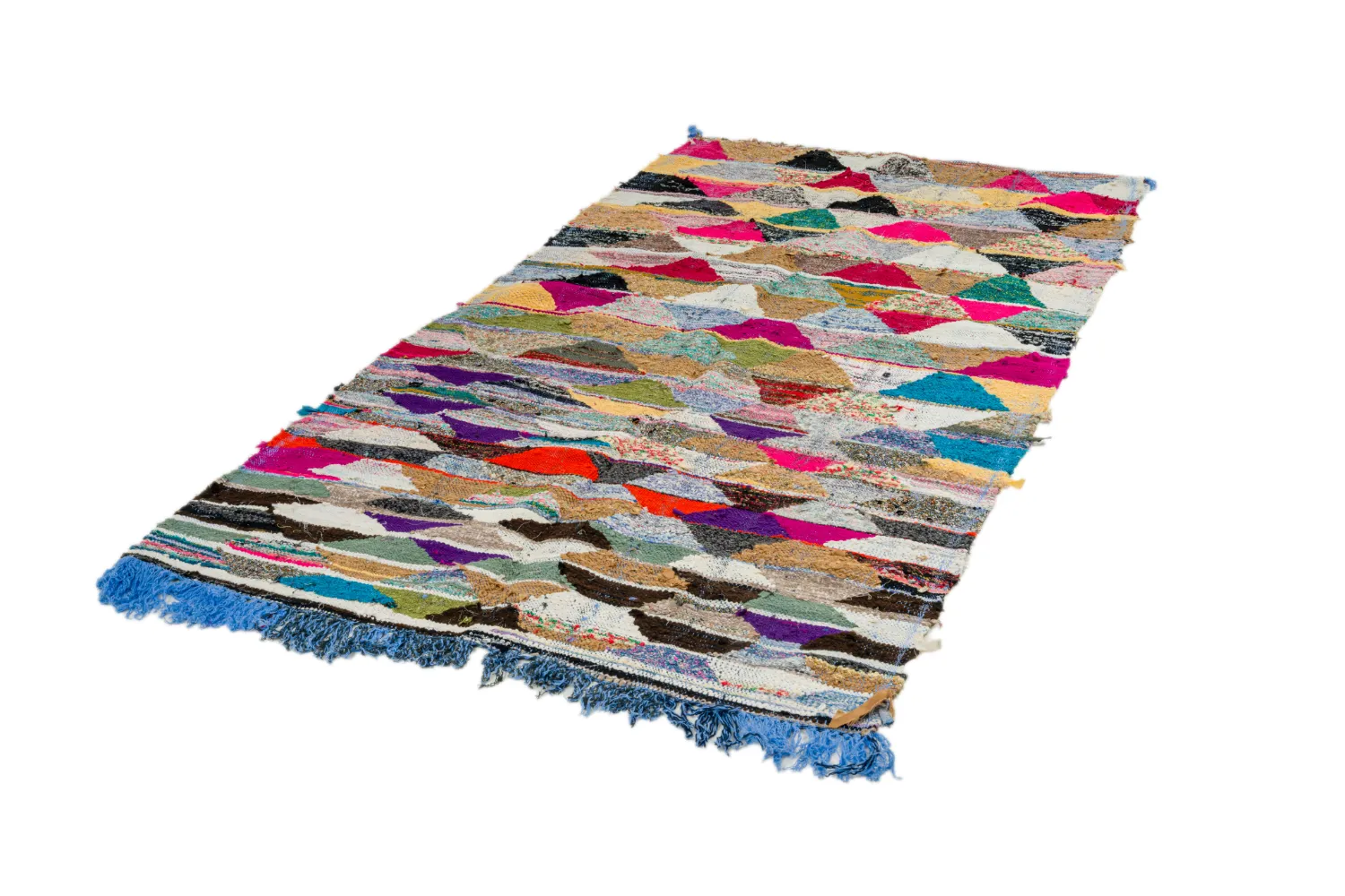 Marokkaanse Berber tapijt Boucherouite 150 x 255 cm