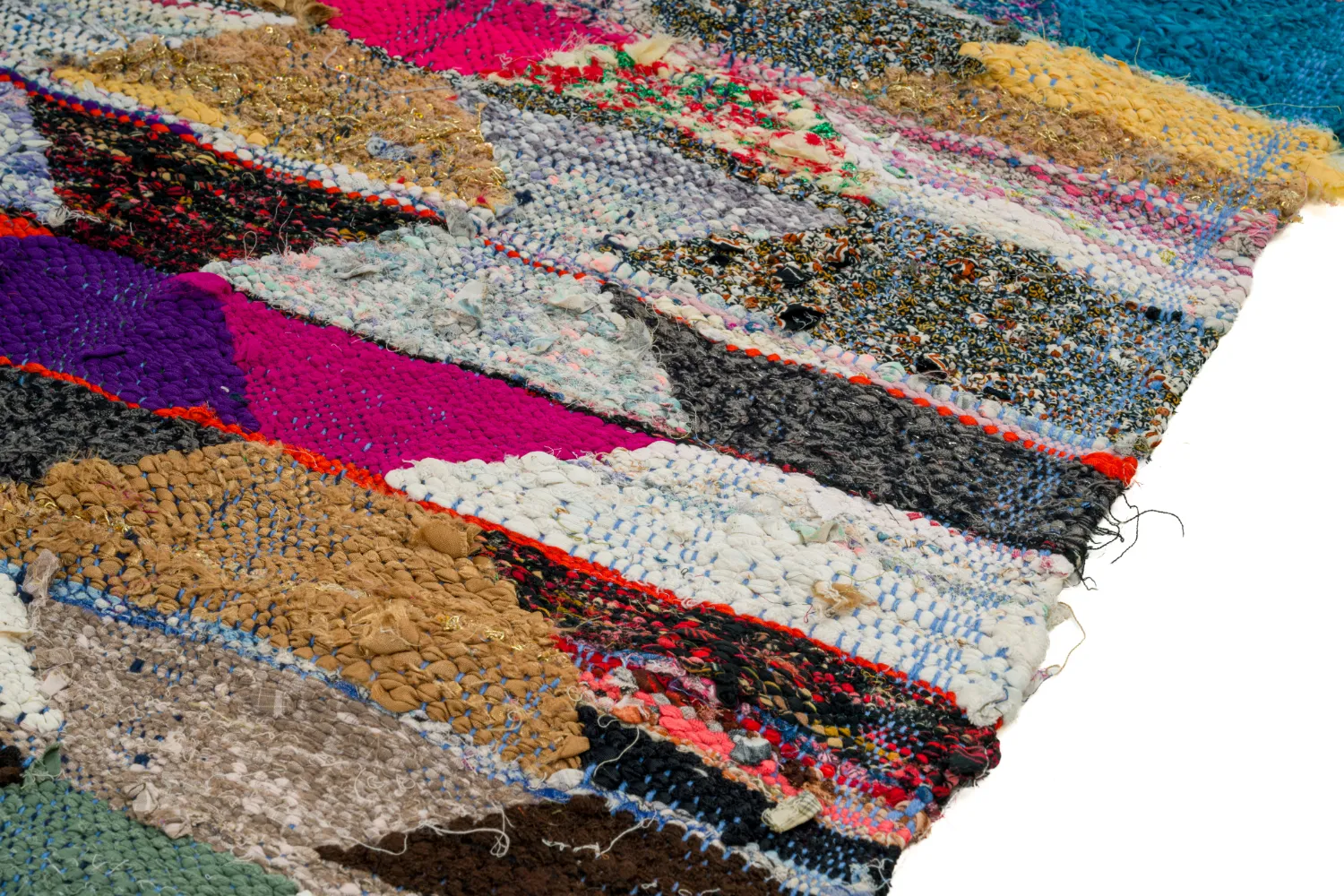 Marokkaanse Berber tapijt Boucherouite 150 x 255 cm