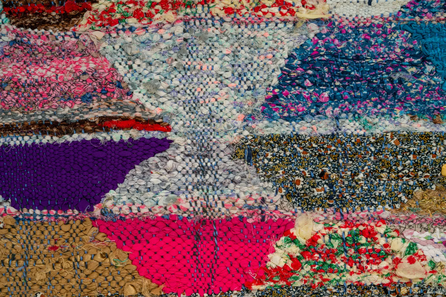 Marokkaanse Berber tapijt Boucherouite 150 x 255 cm