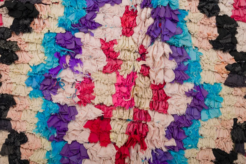 Marokkaanse Berber tapijt Boucherouite 305 x 155 cm