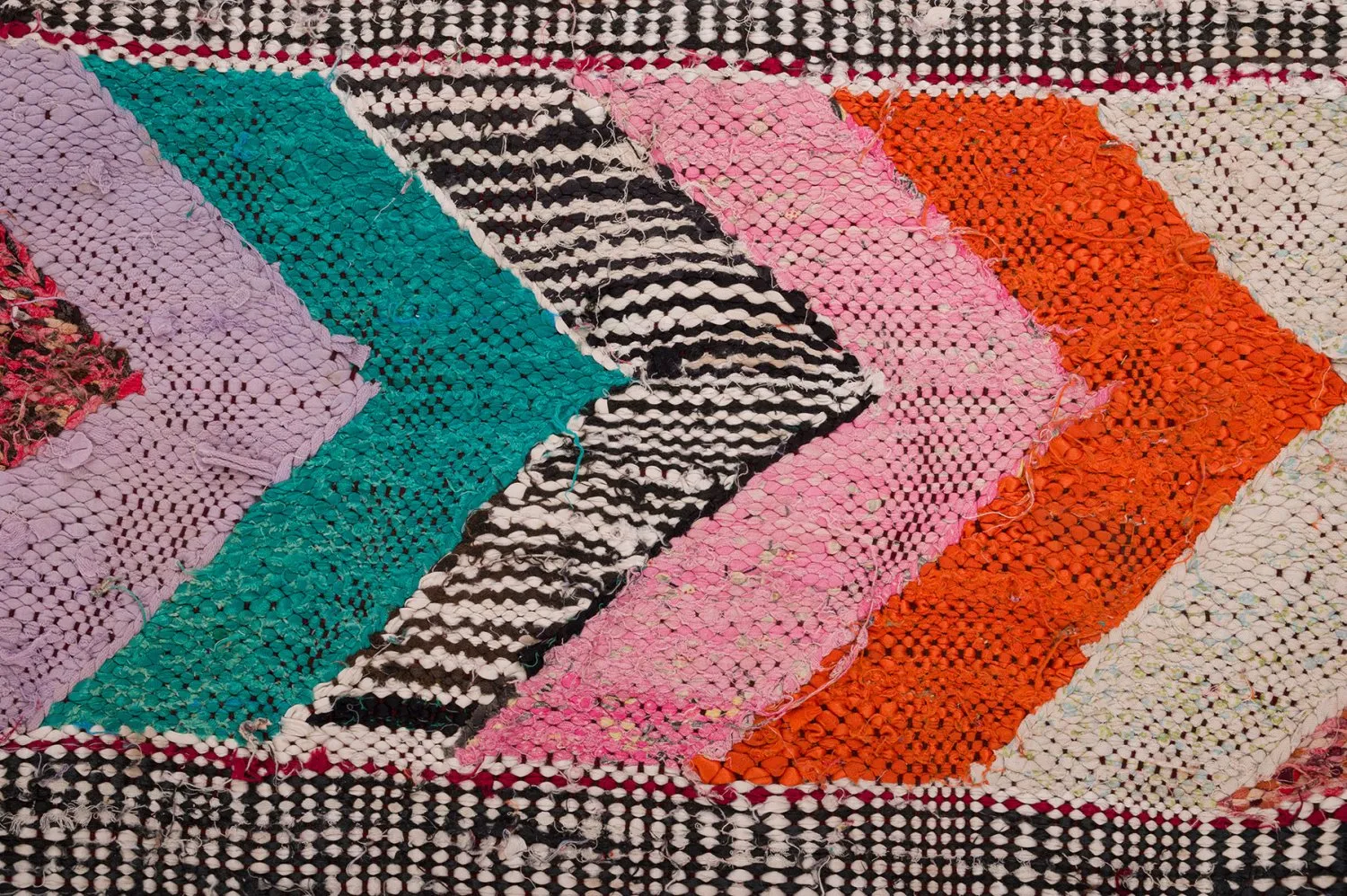 Marokkaanse Berber tapijt Boucherouite 150 x 275 cm