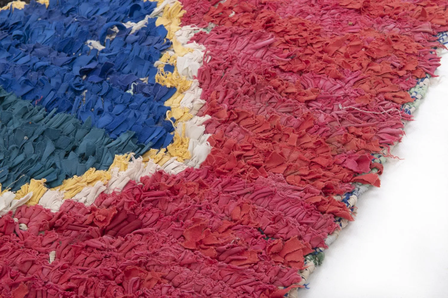 Marokkaanse Berber tapijt Boucherouite 250 x 120 cm