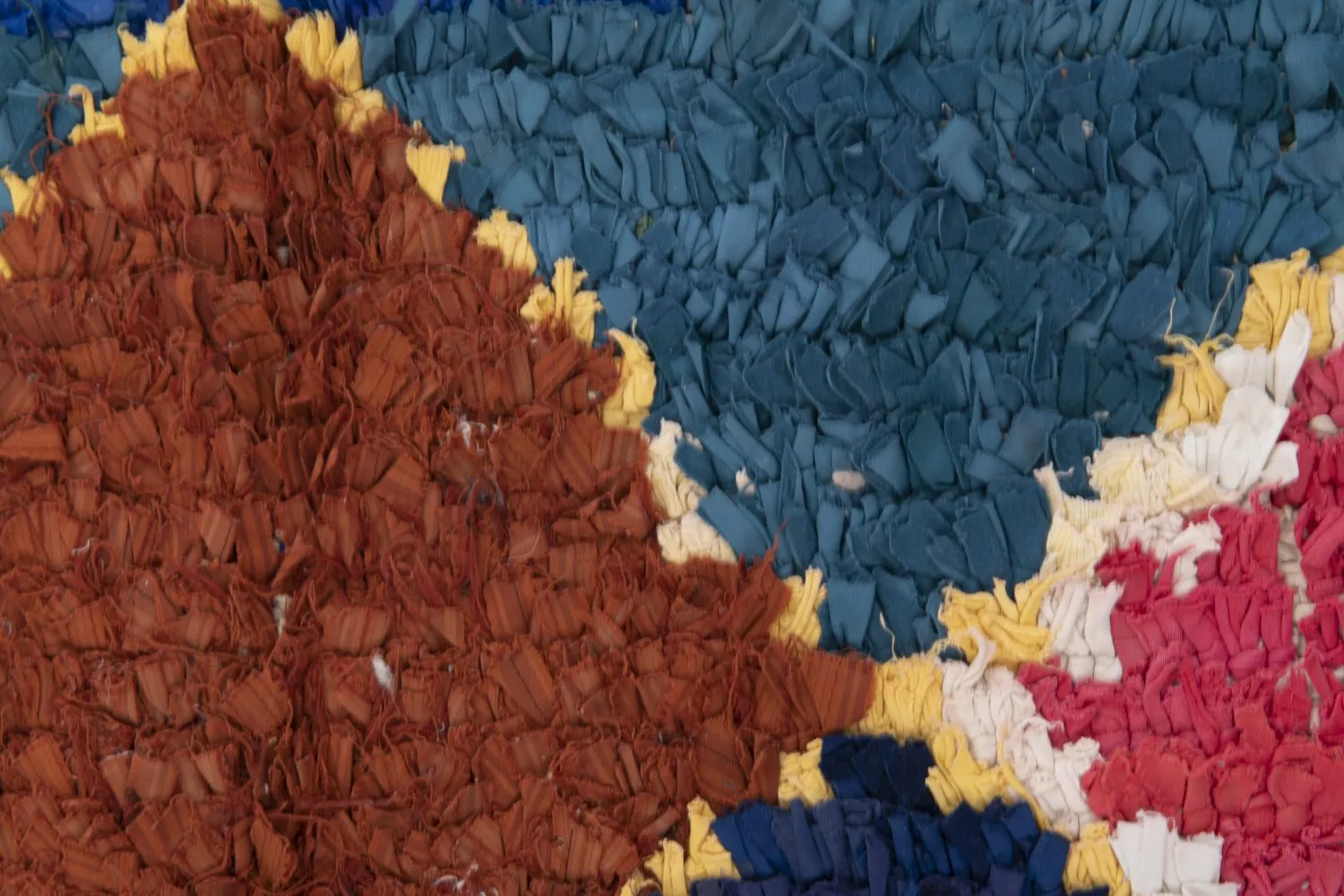 Marokkaanse Berber tapijt Boucherouite 250 x 120 cm