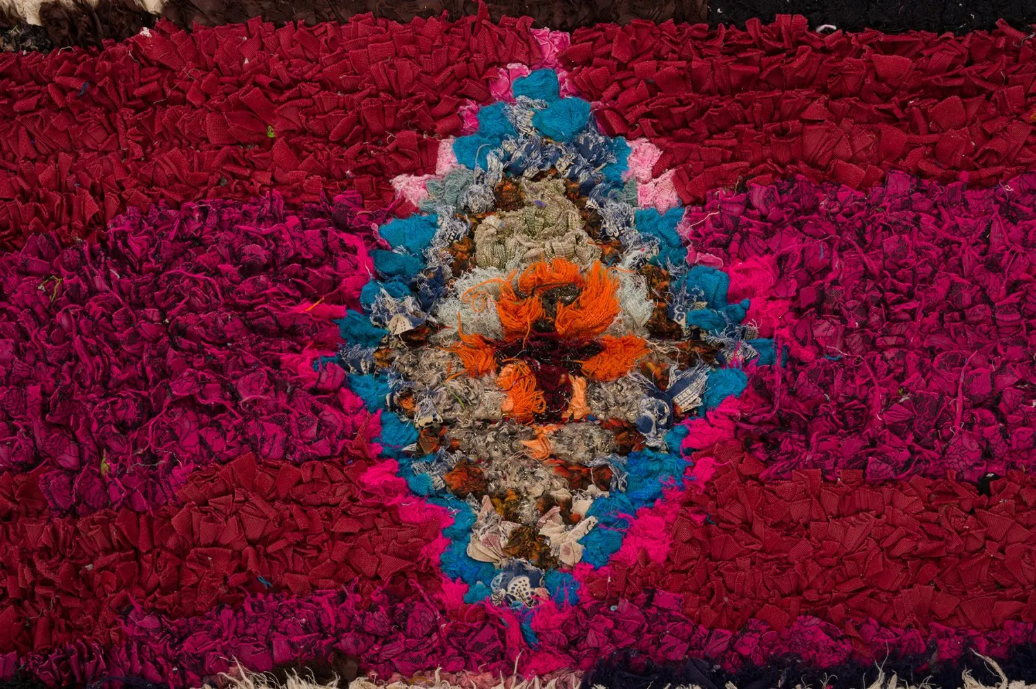 Marokkaanse Berber tapijt Boucherouite 145 x 305 cm