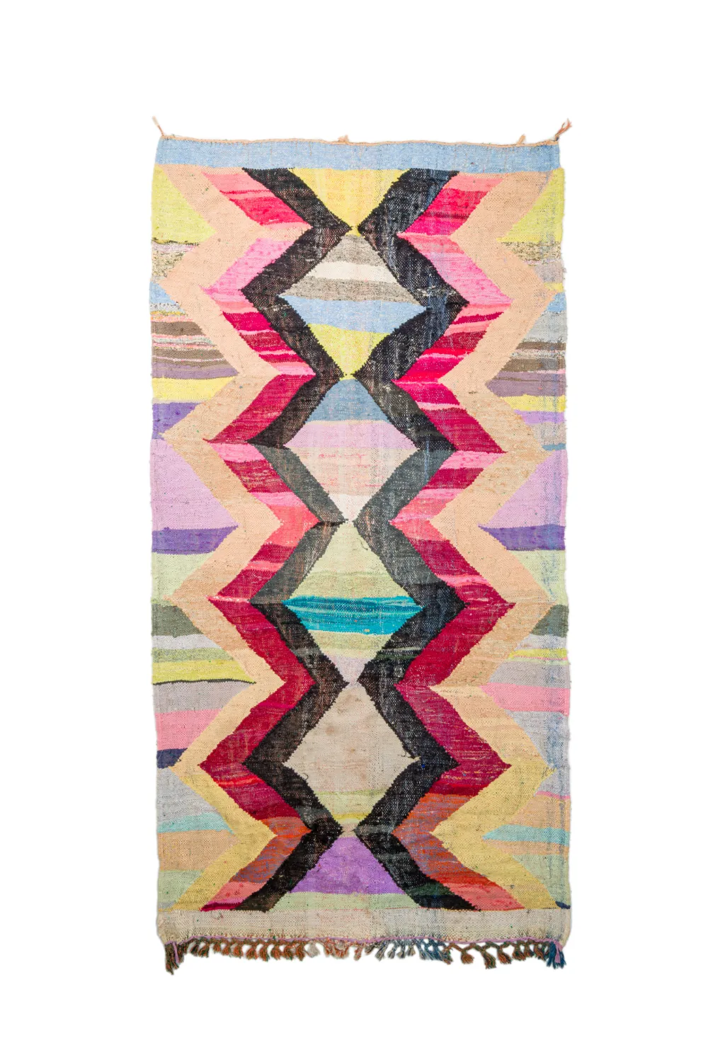 Marokkaanse Berber tapijt Boucherouite 150 x 300 cm