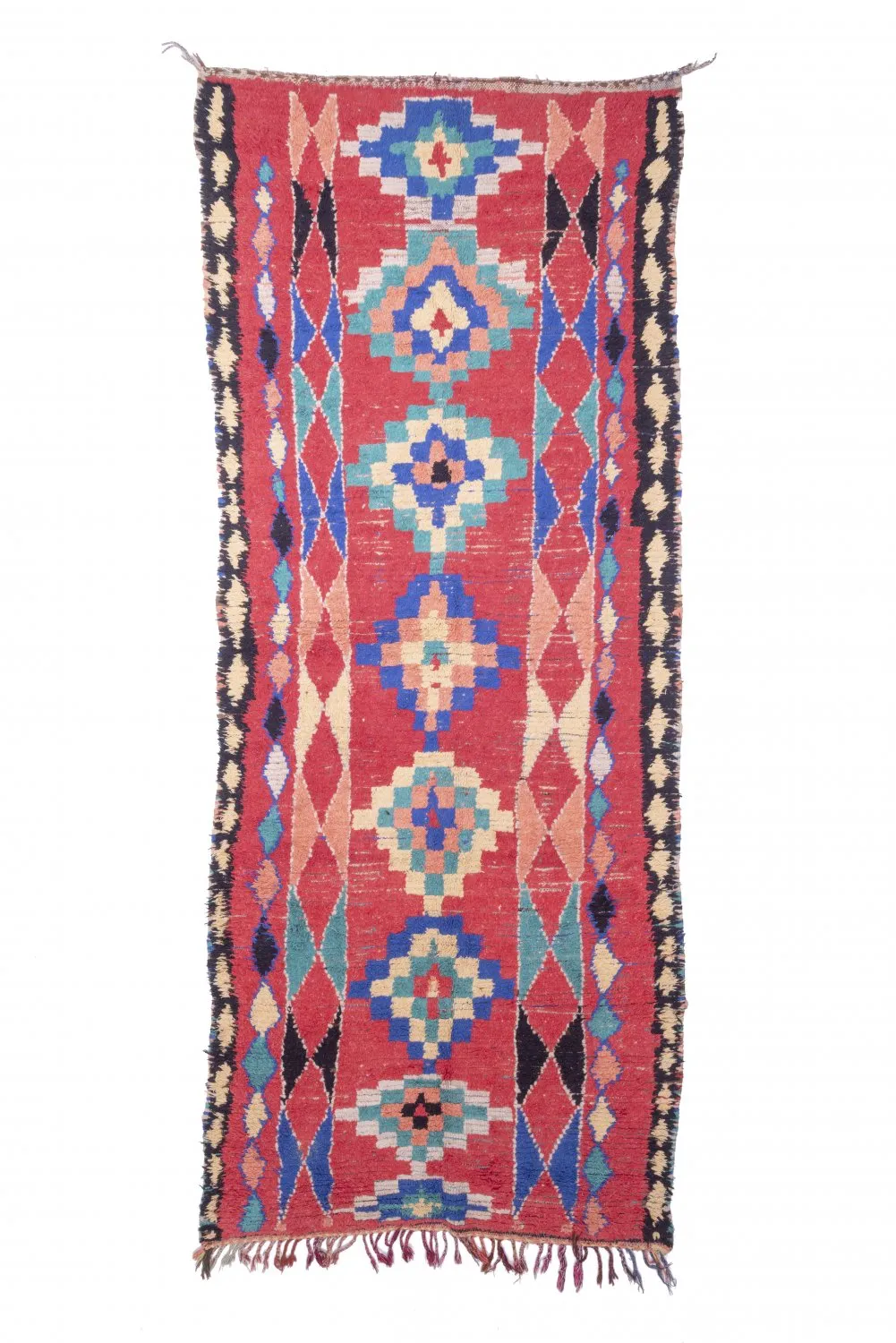 Marokkaanse Berber tapijt Boucherouite 365 x 145 cm