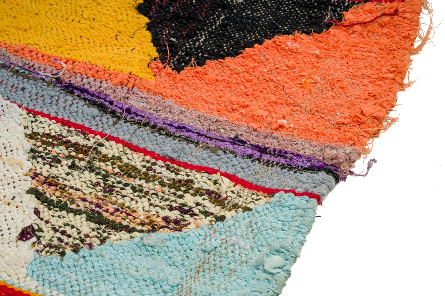 Marokkaanse Berber tapijt Boucherouite 135 x 270 cm