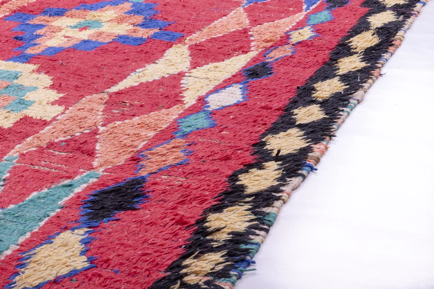 Marokkaanse Berber tapijt Boucherouite 365 x 145 cm