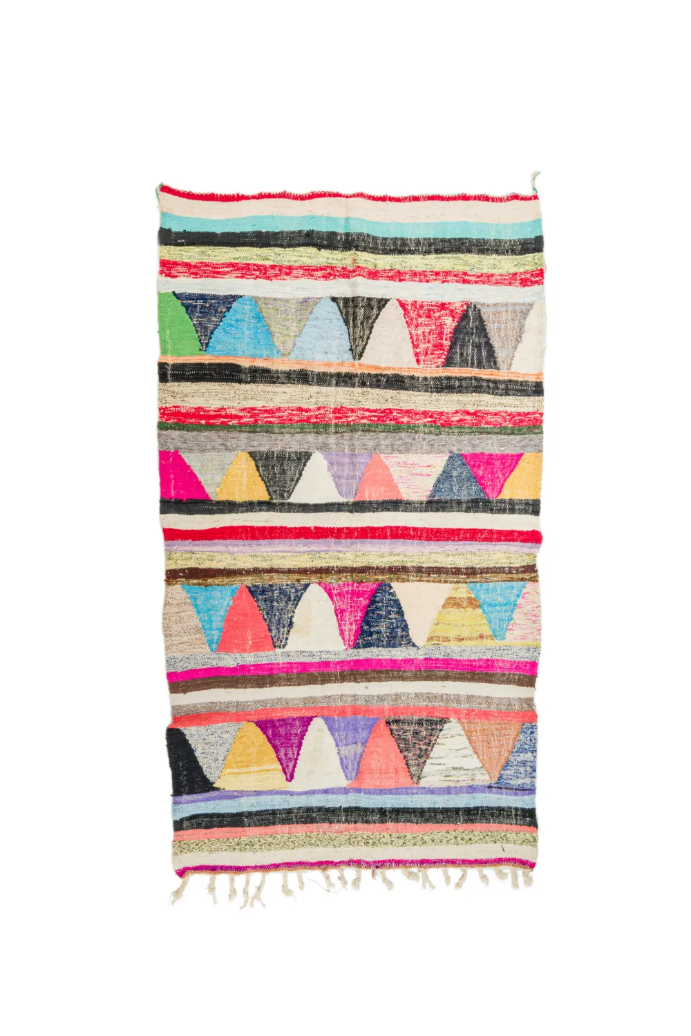 Marokkaanse Berber tapijt Boucherouite 145 x 260 cm