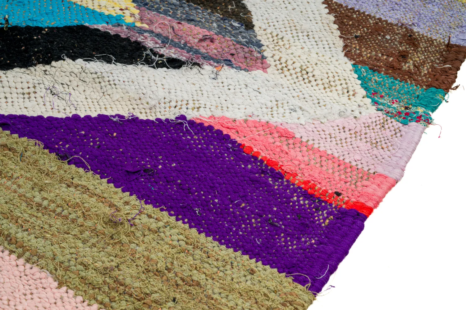 Marokkaanse Berber tapijt Boucherouite 125 x 225 cm