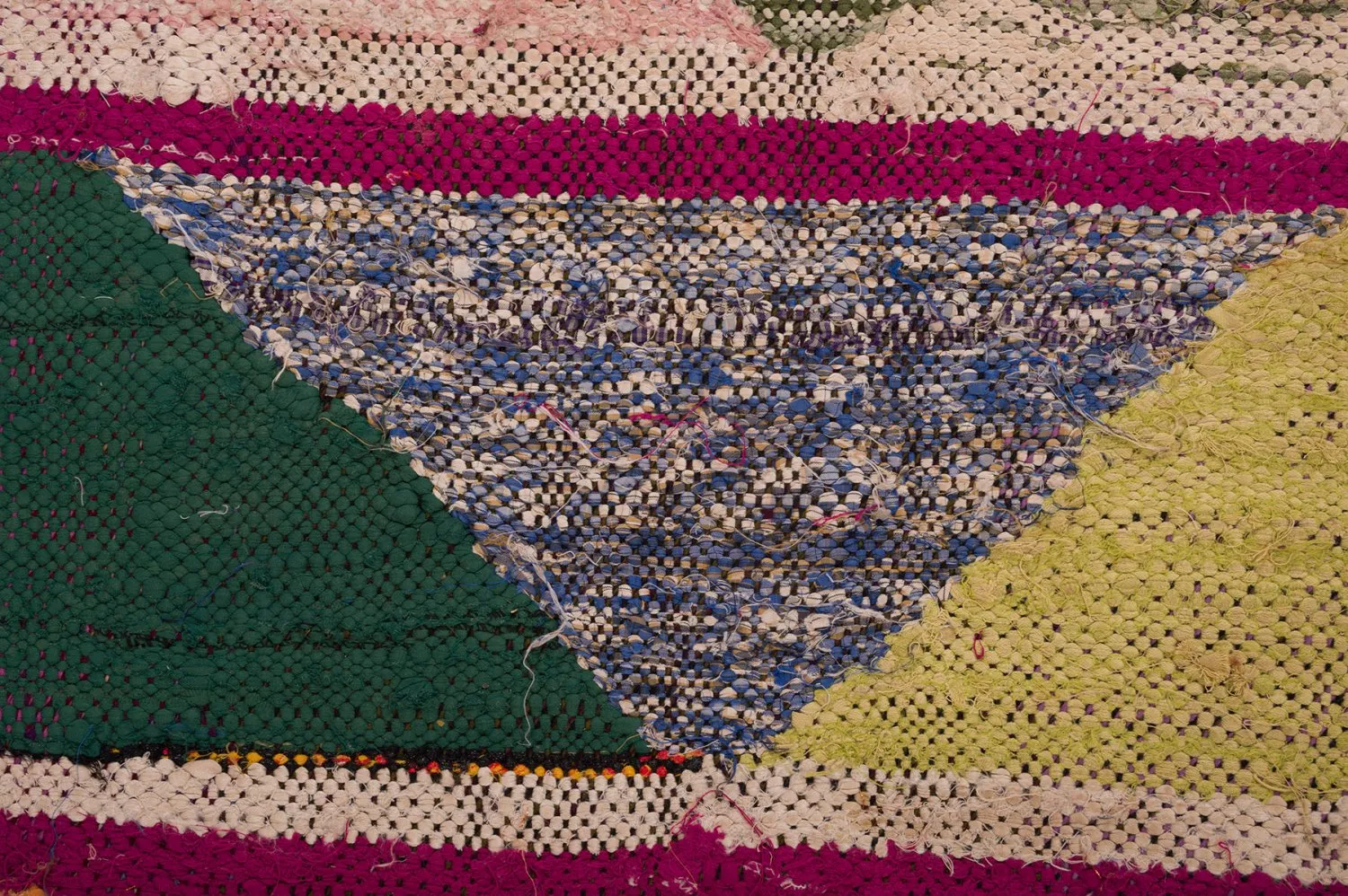 Marokkaanse Berber tapijt Boucherouite 135 x 265 cm