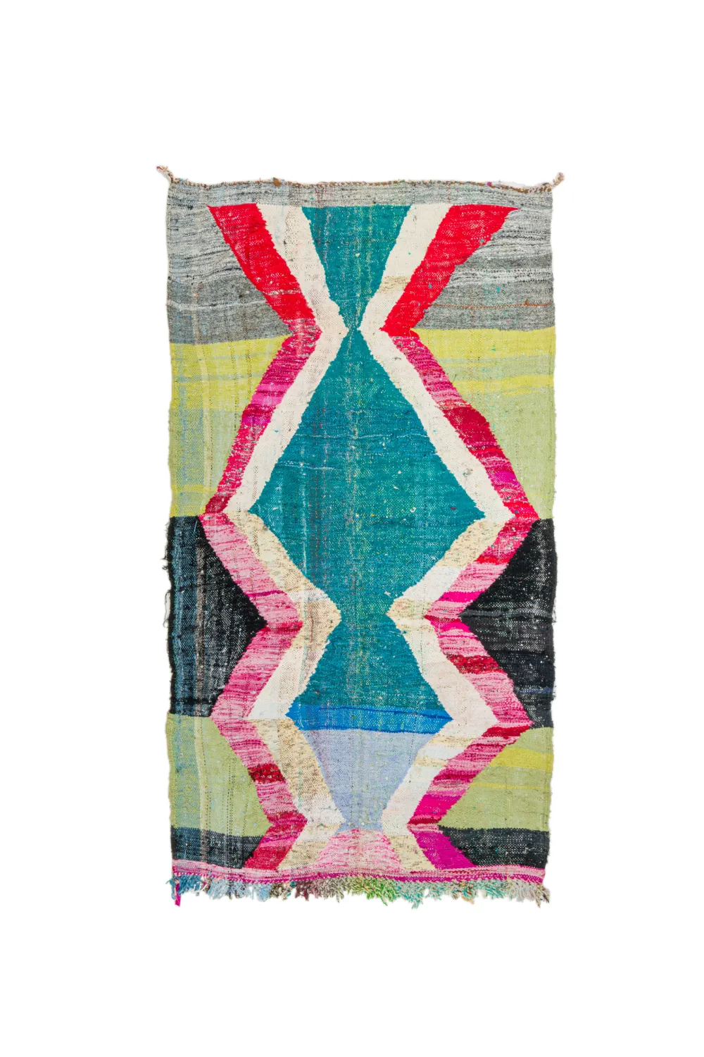 Marokkaanse Berber tapijt Boucherouite 125 x 240 cm