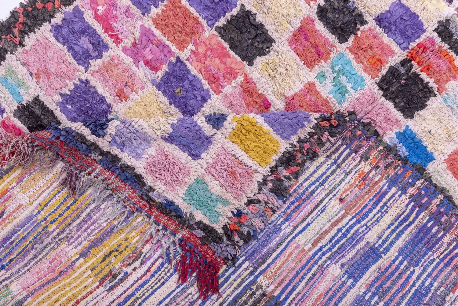 Marokkaanse Berber tapijt Boucherouite 280 x 160 cm