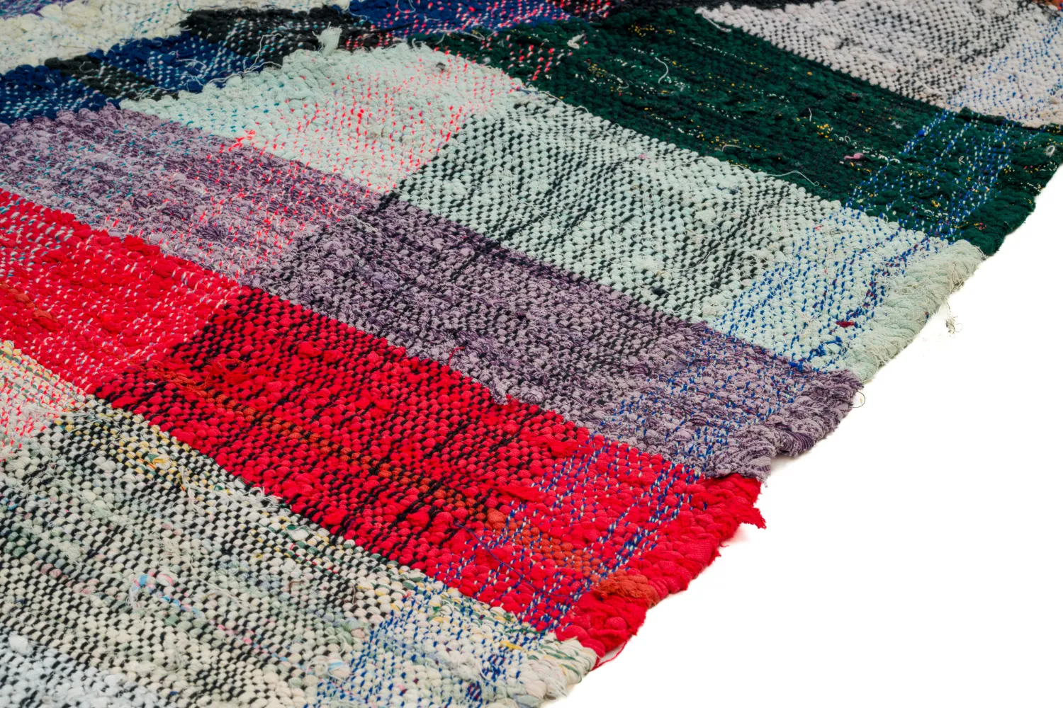 Marokkaanse Berber tapijt Boucherouite 125 x 210 cm