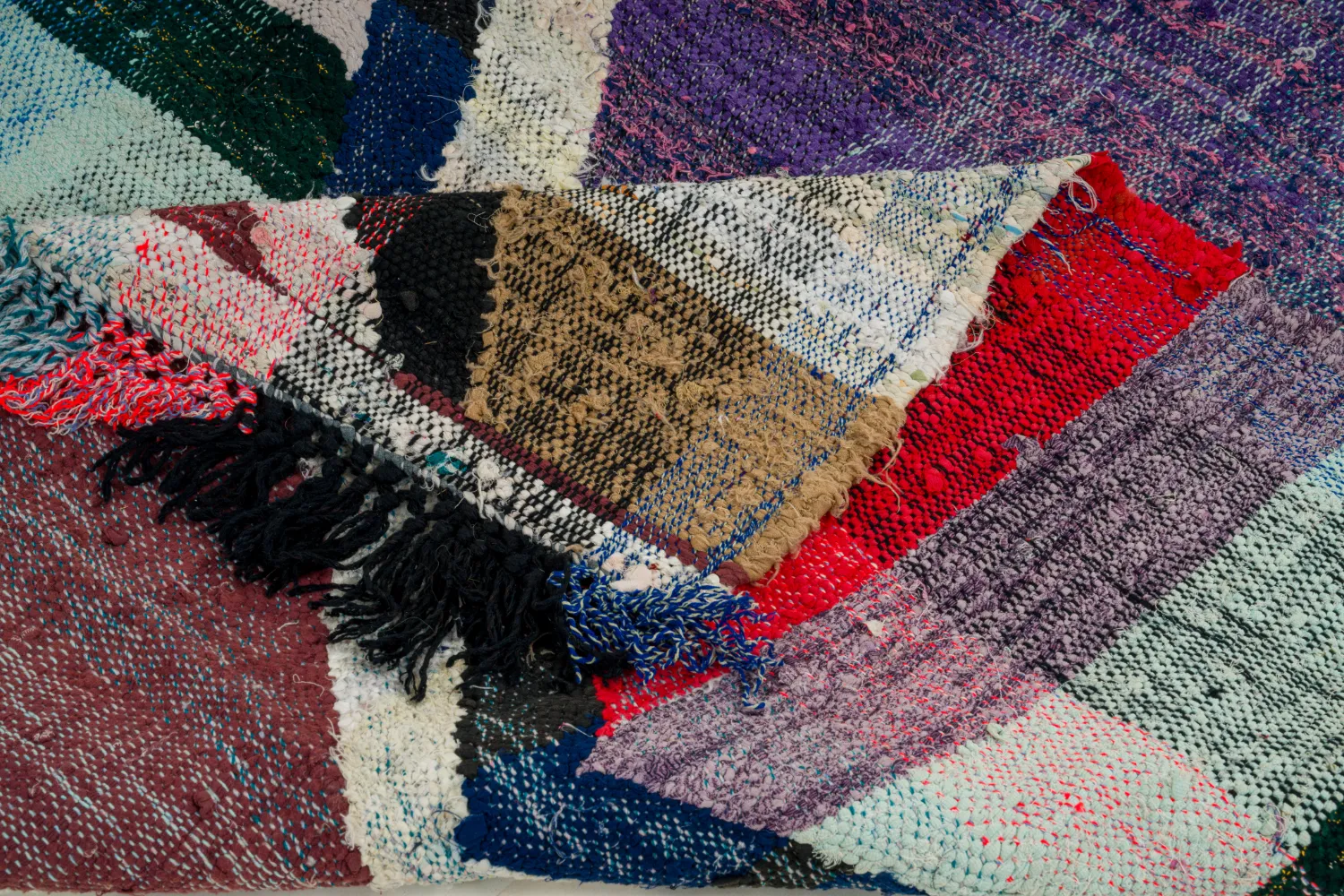 Marokkaanse Berber tapijt Boucherouite 125 x 210 cm