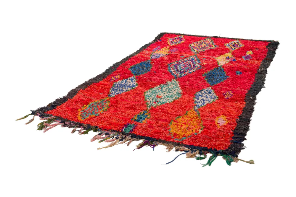 Marokkaanse Berber tapijt Boucherouite 290 x 150 cm