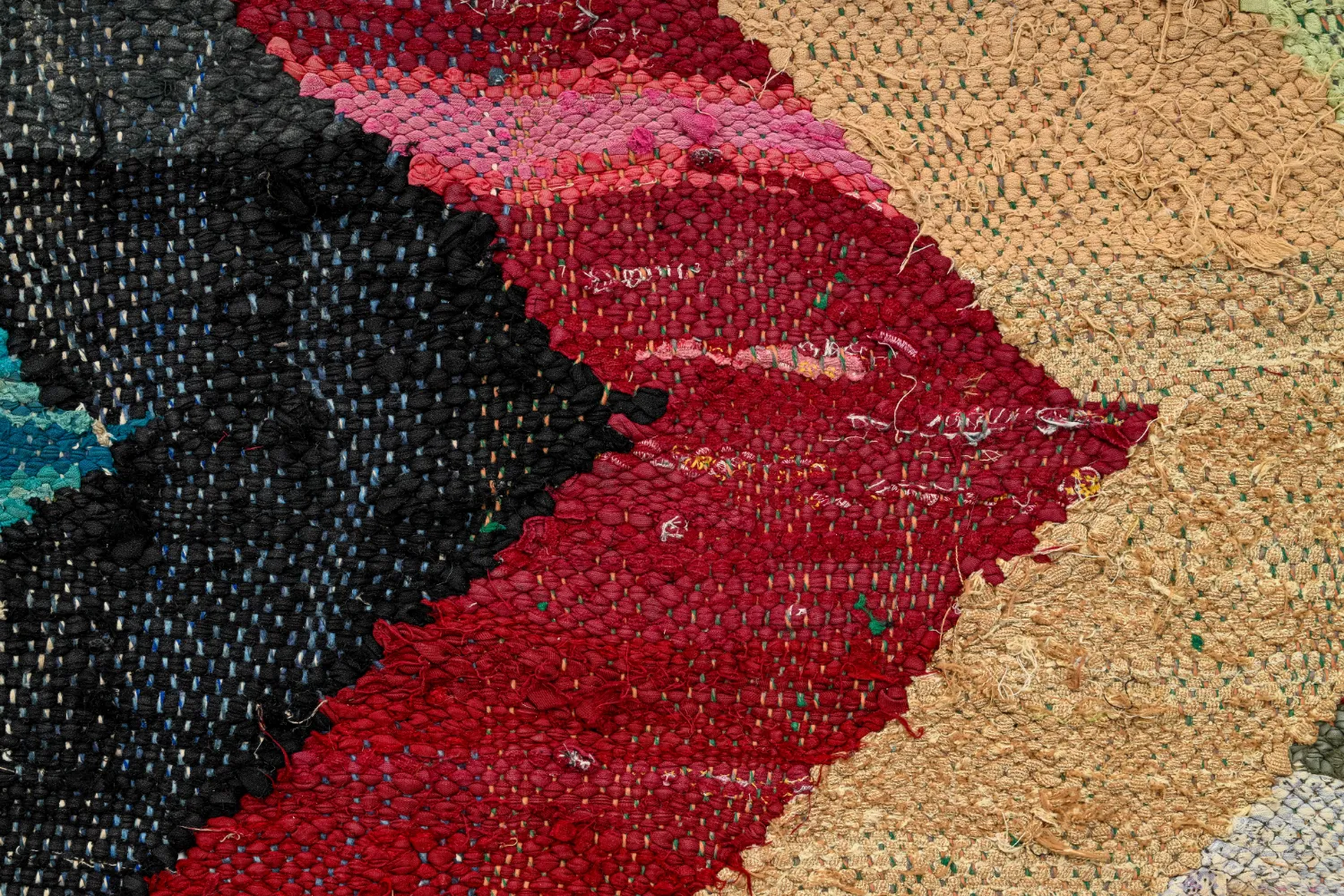 Marokkaanse Berber tapijt Boucherouite 150 x 300 cm