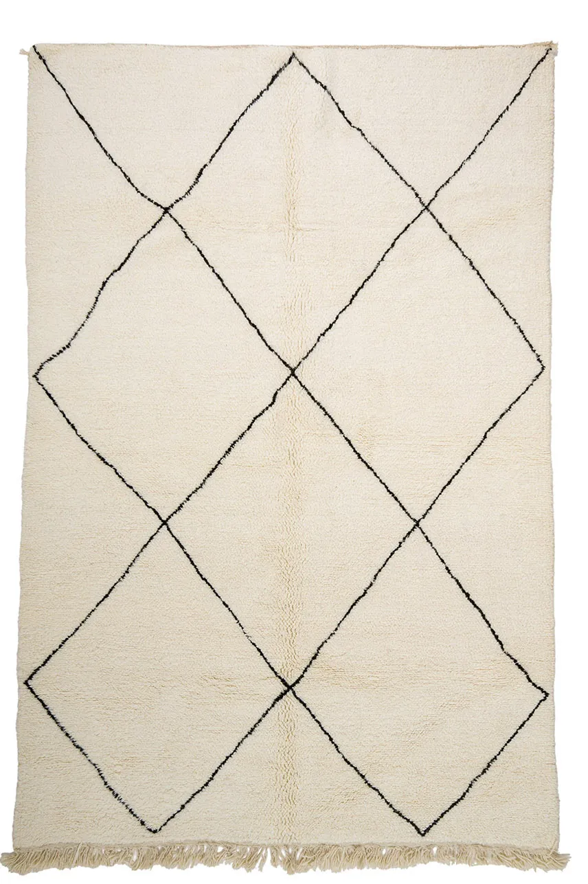 Kelim Marokkaanse Berber tapijt Beni Ouarain 200 x 305 cm