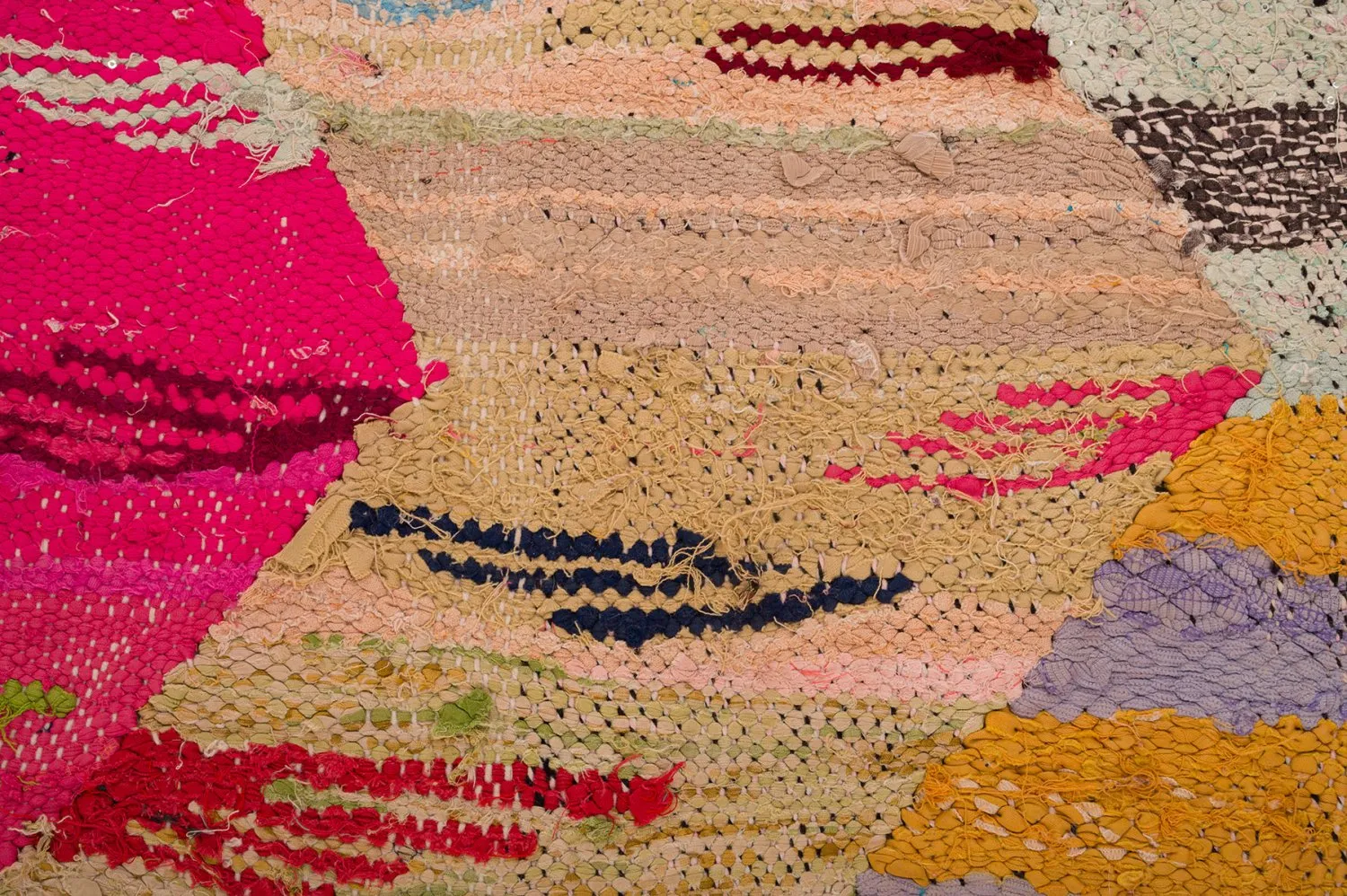 Marokkaanse Berber tapijt Boucherouite 140 x 250 cm