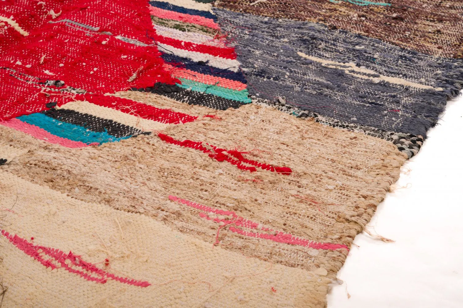 Marokkaanse Berber tapijt Boucherouite 125 x 240 cm