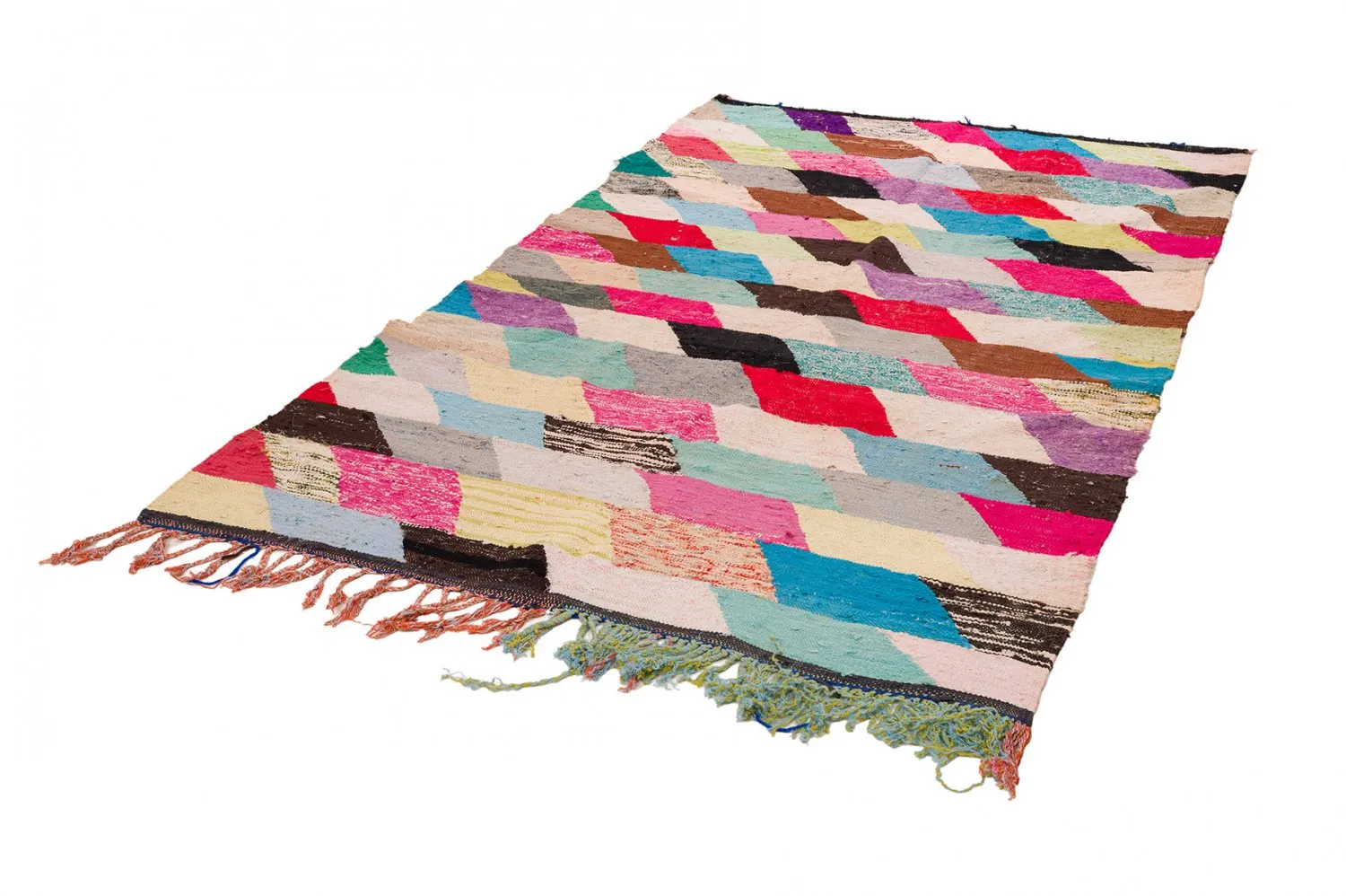 Marokkaanse Berber tapijt Boucherouite 155 x 280 cm