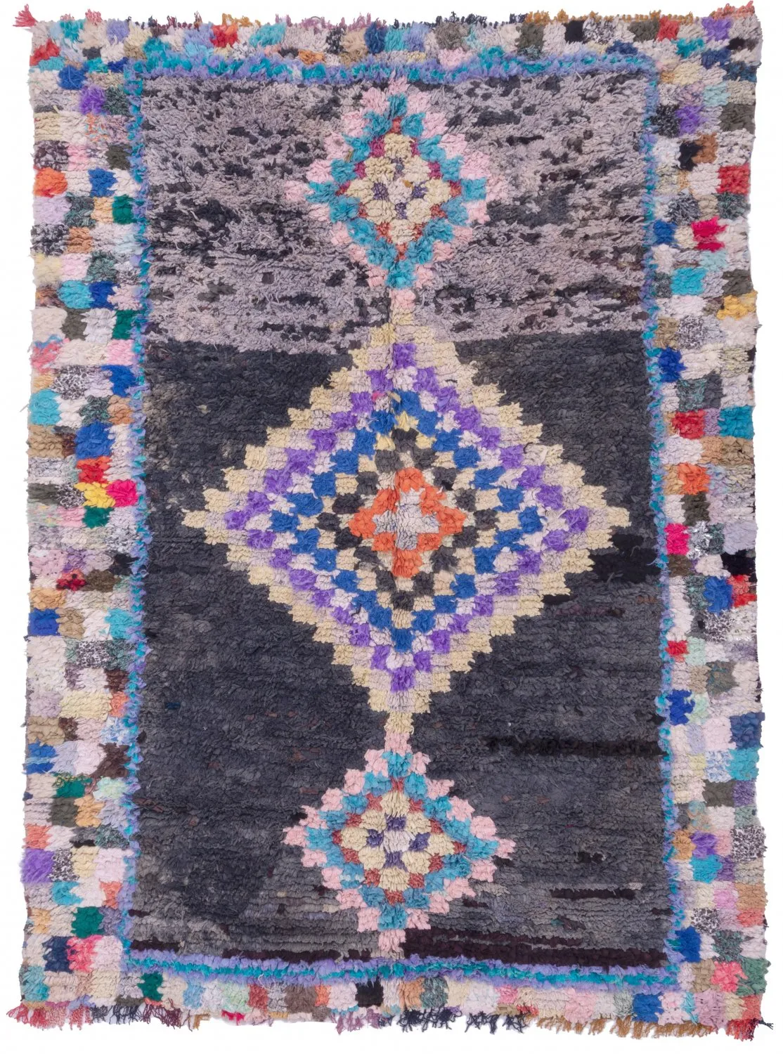 Marokkaanse Berber tapijt Boucherouite 215 x 160 cm