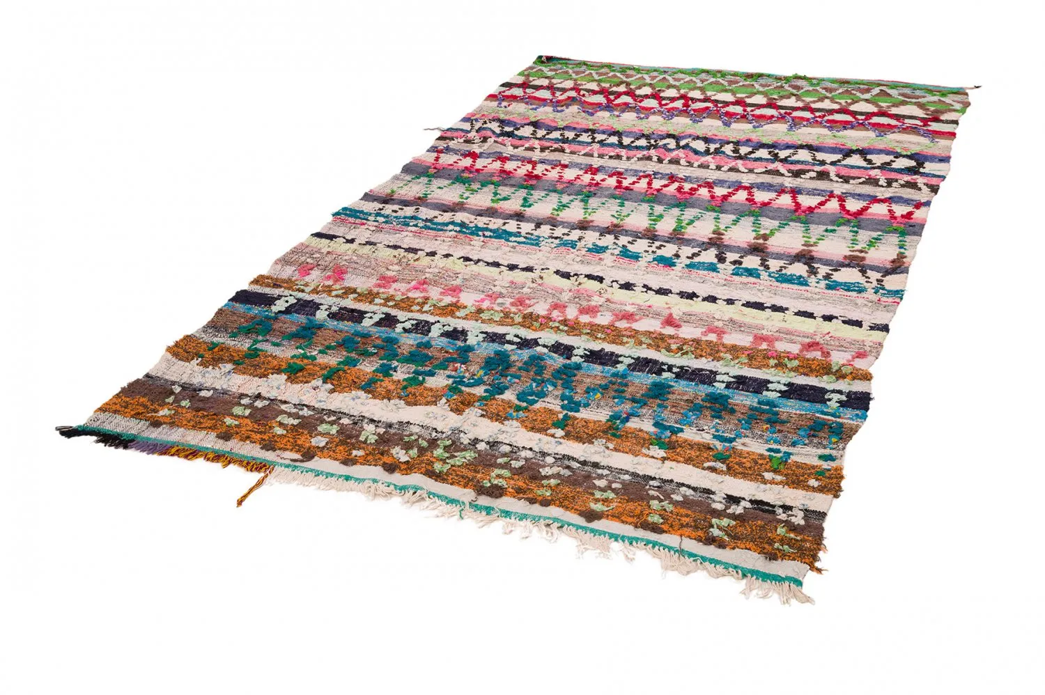 Marokkaanse Berber tapijt Boucherouite 150 x 280 cm