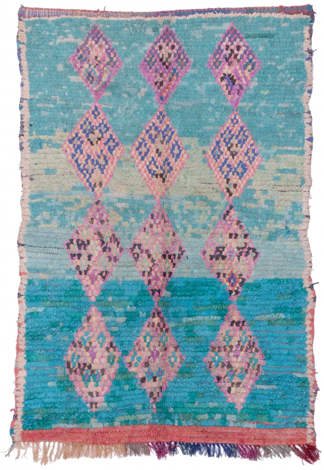 Marokkaanse Berber tapijt Boucherouite 190 x 125 cm