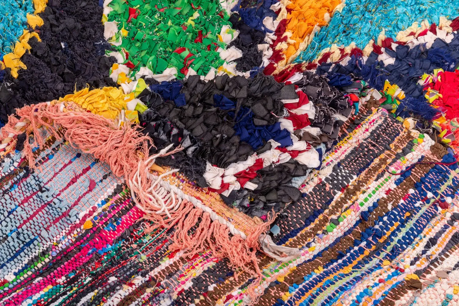 Marokkaanse Berber tapijt Boucherouite 190 x 135 cm