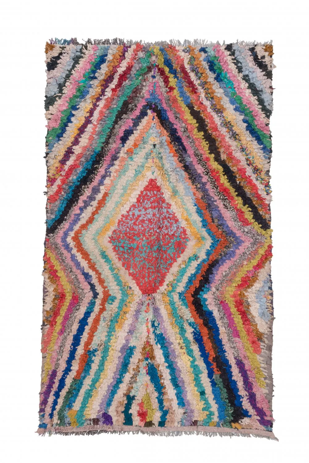 Marokkaanse Berber tapijt Boucherouite 255 x 150 cm