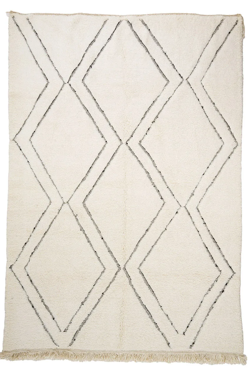 Kelim Marokkaanse Berber tapijt Beni Ouarain 210 x 300 cm