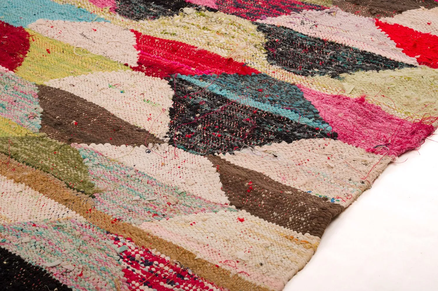 Marokkaanse Berber tapijt Boucherouite 155 x 290 cm