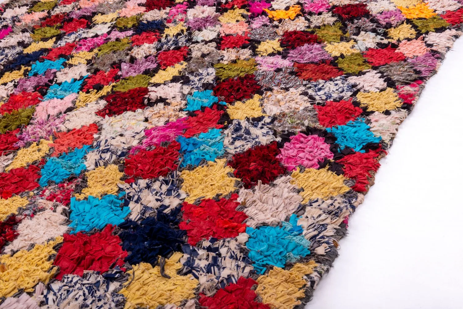 Marokkaanse Berber tapijt Boucherouite 300 x 135 cm