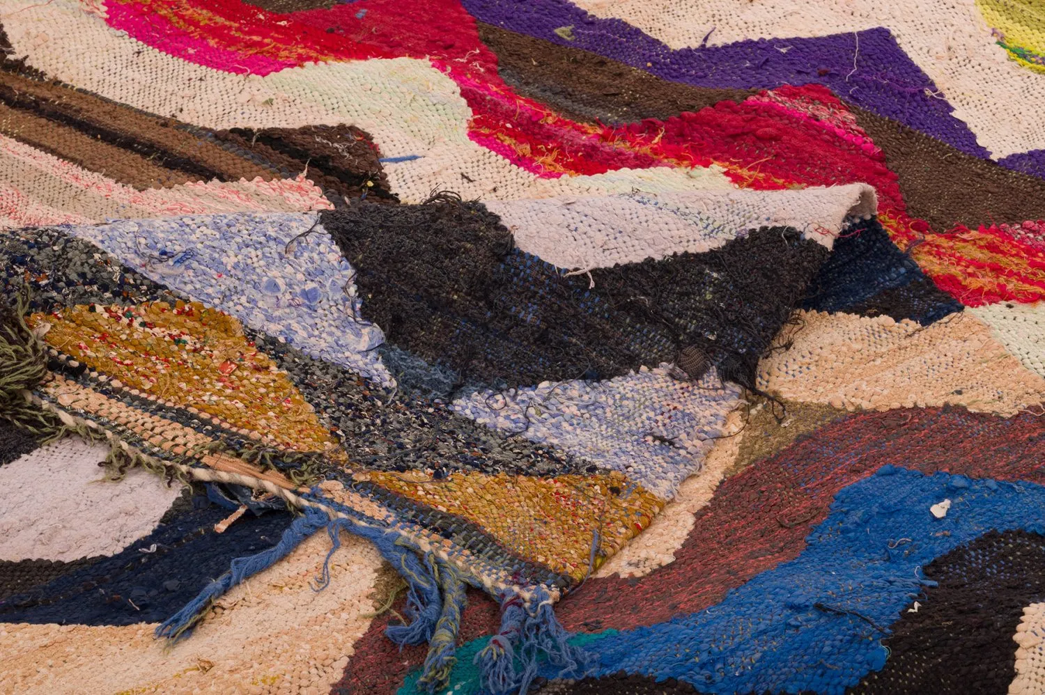 Marokkaanse Berber tapijt Boucherouite 140 x 295 cm