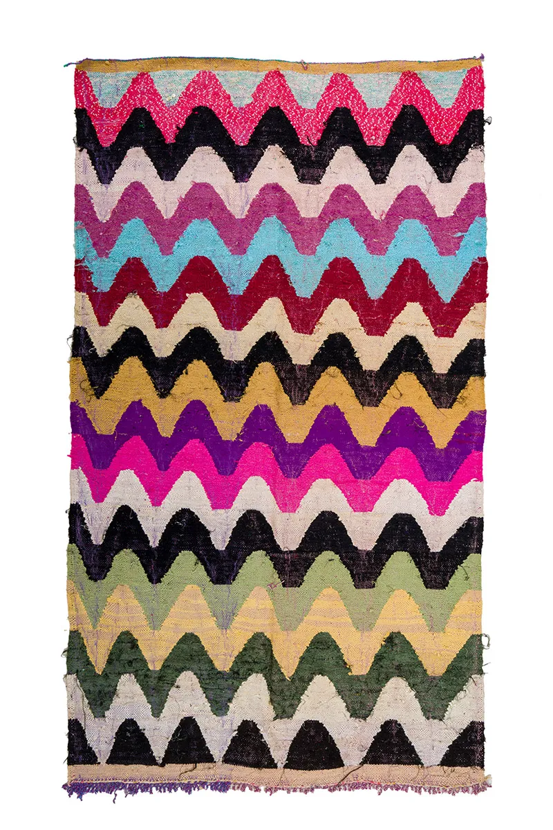 Marokkaanse Berber tapijt Boucherouite 160 x 275 cm