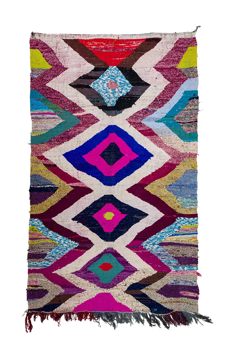 Marokkaanse Berber tapijt Boucherouite 165 x 270 cm