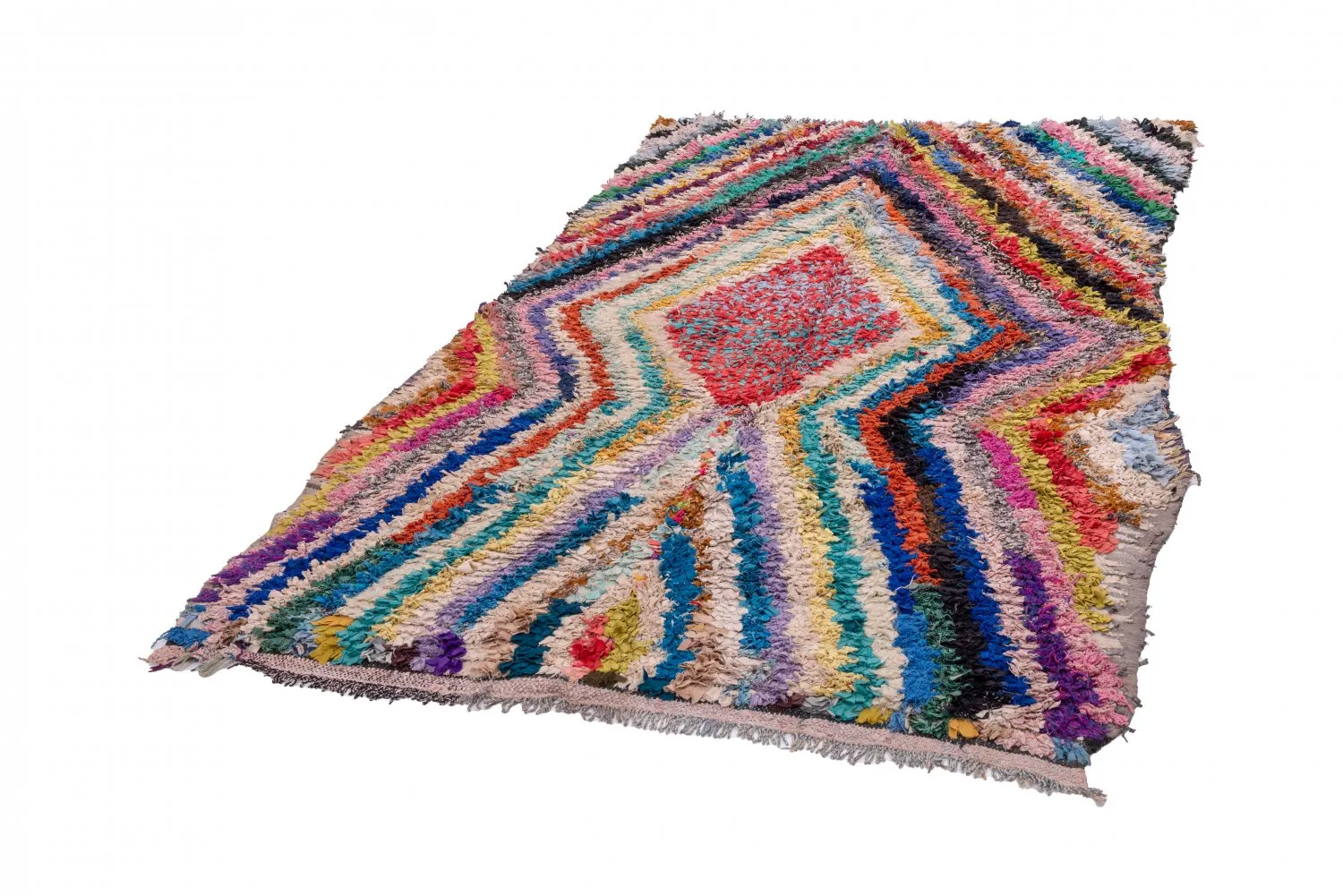 Marokkaanse Berber tapijt Boucherouite 255 x 150 cm