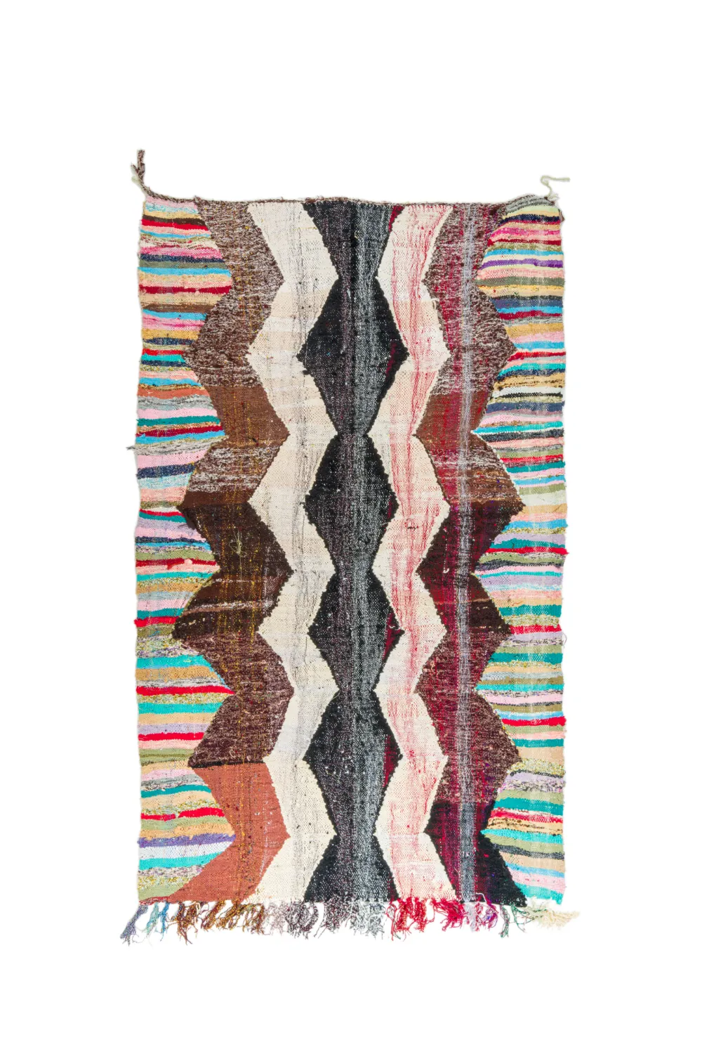 Marokkaanse Berber tapijt Boucherouite 140 x 230 cm