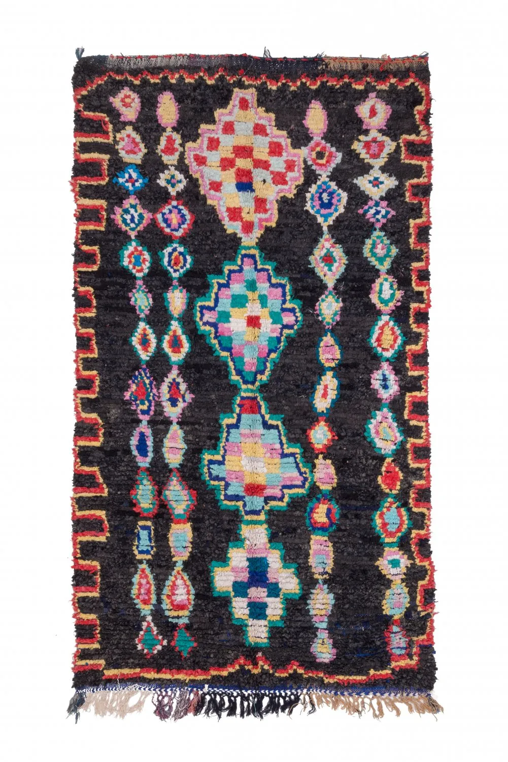 Marokkaanse Berber tapijt Boucherouite 265 x 145 cm