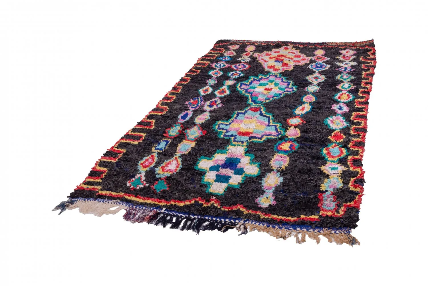 Marokkaanse Berber tapijt Boucherouite 265 x 145 cm