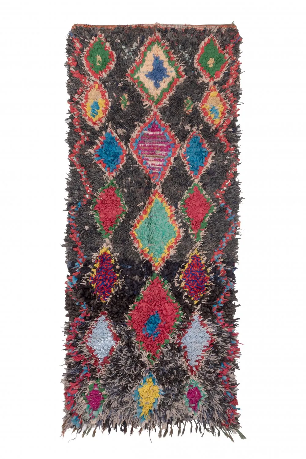 Marokkaanse Berber tapijt Boucherouite 255 x 110 cm
