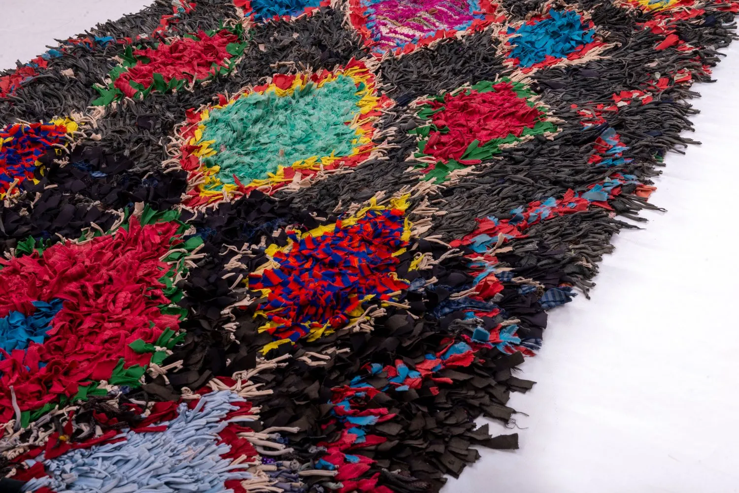 Marokkaanse Berber tapijt Boucherouite 255 x 110 cm