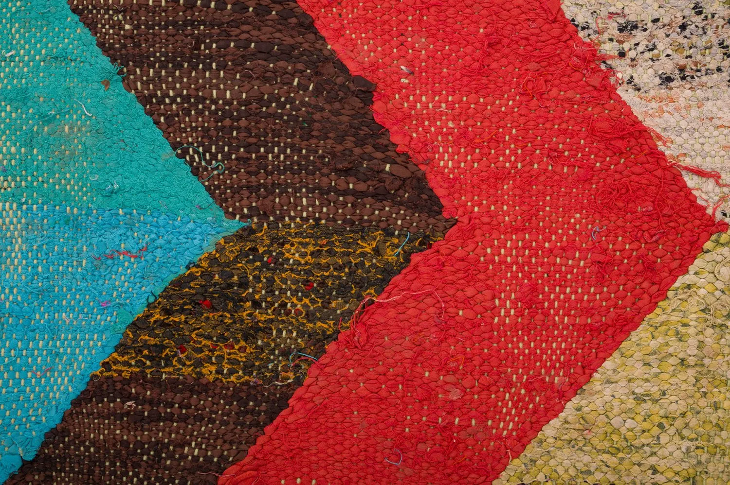 Marokkaanse Berber tapijt Boucherouite 135 x 265 cm