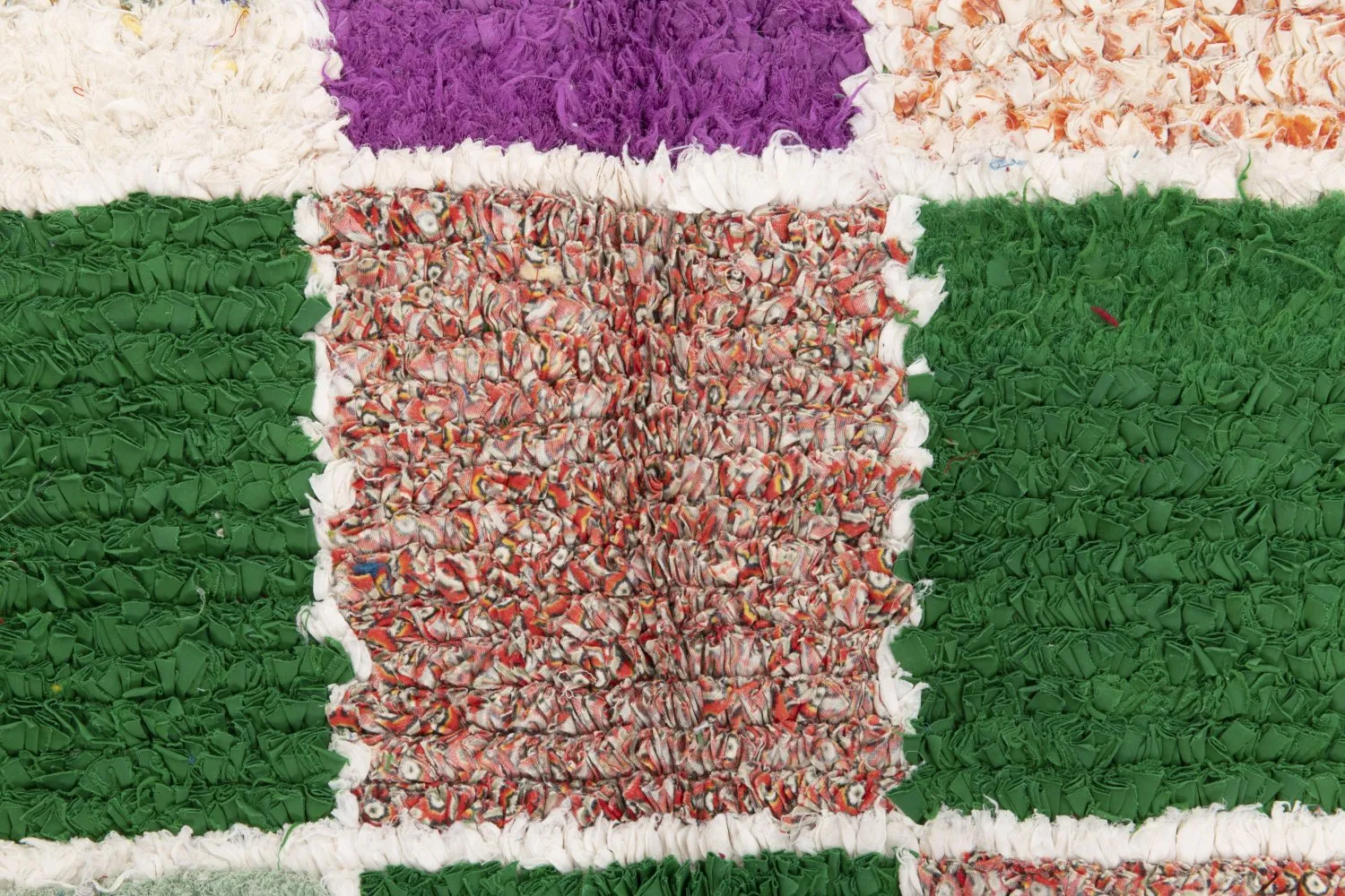 Marokkaanse Berber tapijt Boucherouite 280 x 115 cm