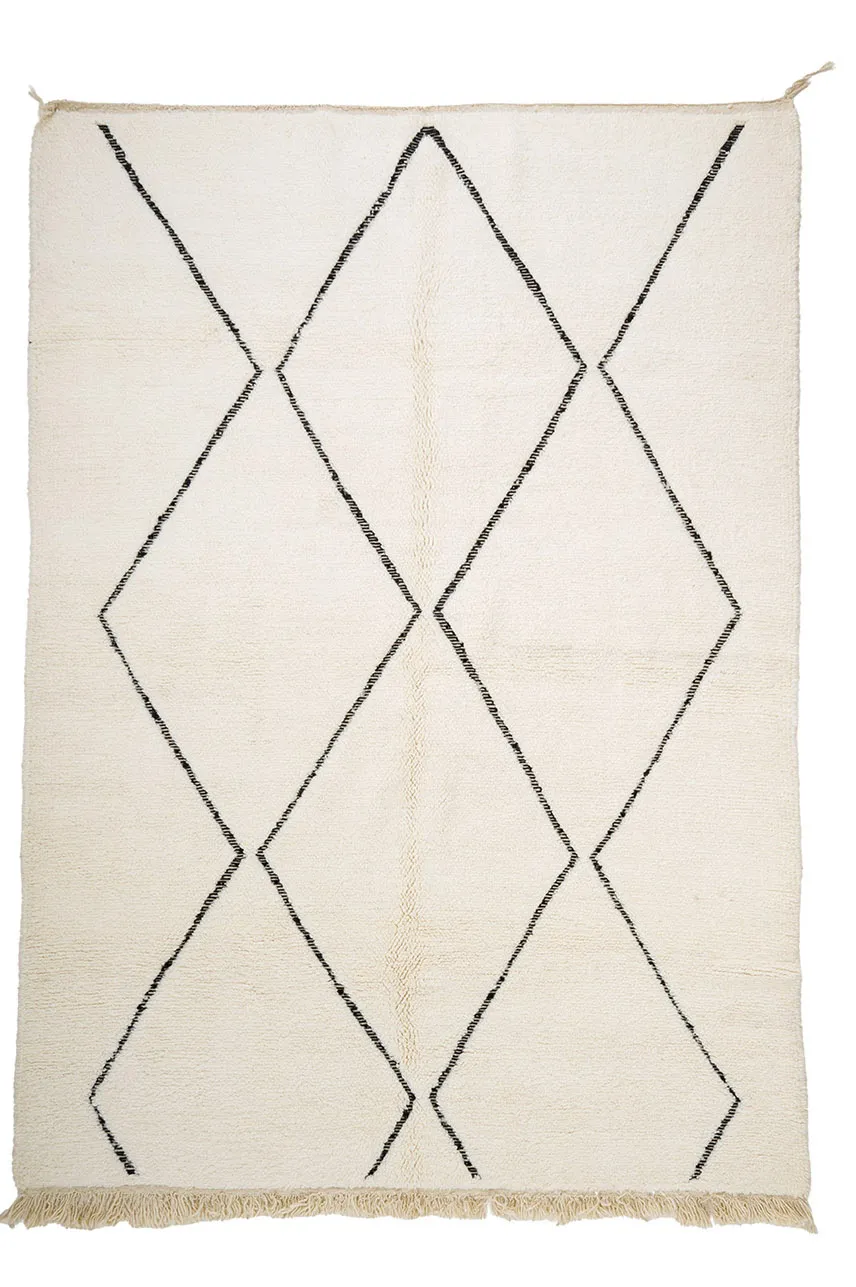 Kelim Marokkaanse Berber tapijt Beni Ouarain 205 x 290 cm